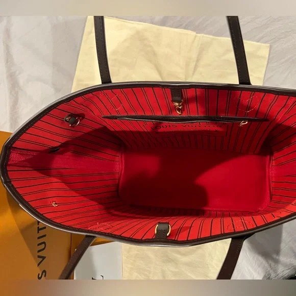 Louis Vuitton Brown and Black Checkered Tote Bag - Picture 2 of 8